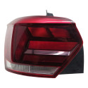 Lanterna Traseira Esquerda Volkswagen Polo 2020 Esquerdo/motorista Vermelho