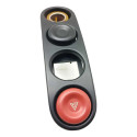 Moldura Com Botão Alerta Renault Master 2008 Preto