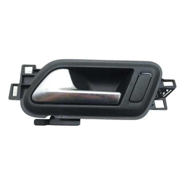 Maçaneta Interna Traseira Esquerda Vw Amarok 2014 Prateado Traseira