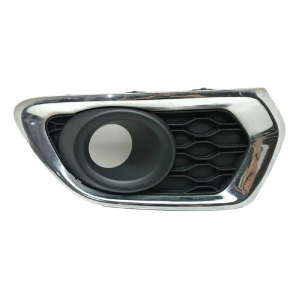 Moldura Farol Milha Esquerdo Renault Logan 2015 Preto Esquerdo