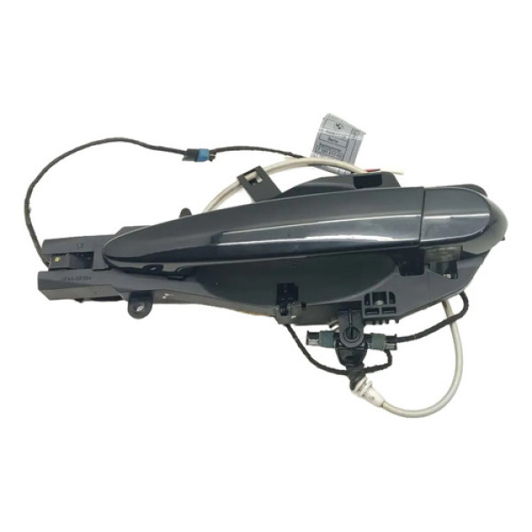 Maçaneta Externa Traseira Esquerda Bmw 320i 2010 Preto Traseira