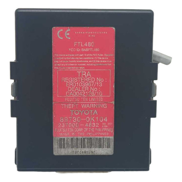 Modulo Central Alarme Toyota Hilux 2013