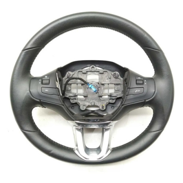 Volante Direção Couro Peugeot 2008  2020 Preto
