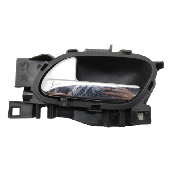 Maçaneta Interna Dianteira Direita Citroen C4 Picasso 2013 Prateado Dianteira