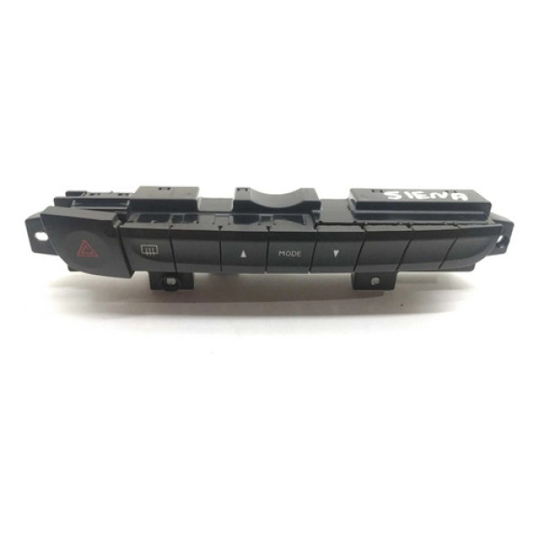Botão Pisca Alerta Desembaçador Fiat Siena 2014 Preto