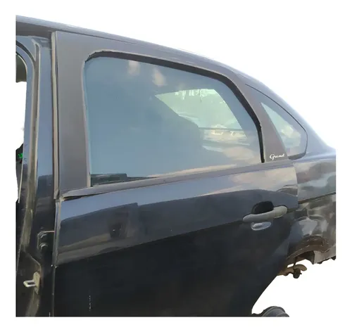 Porta Trasira Esquerda Fiat Grand Siena 2012 13 14 15 A 2019 Traseira Esquerdo Preto