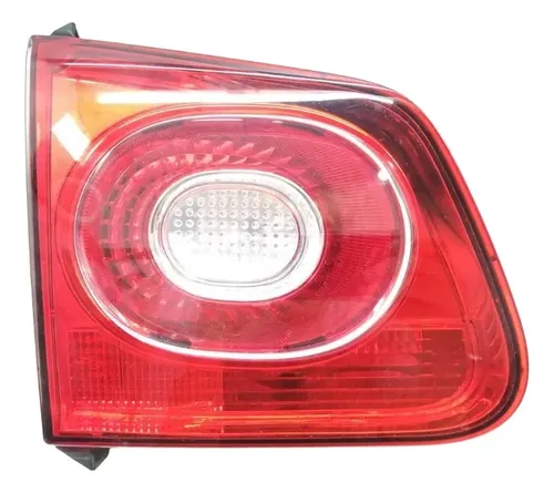 Lanterna Esquerda Tampa Volkswagen Tiguan 2010 Esquerdo/motorista Vermela E Cromada